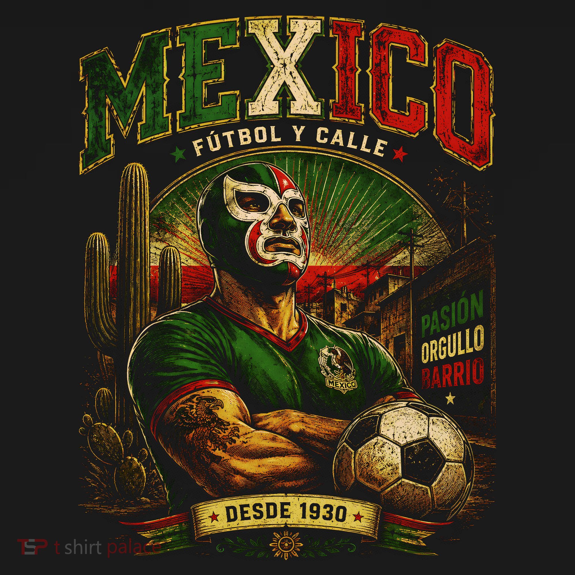 Mexico Fútbol Y Calle Soccer Fan Women's Hoodie