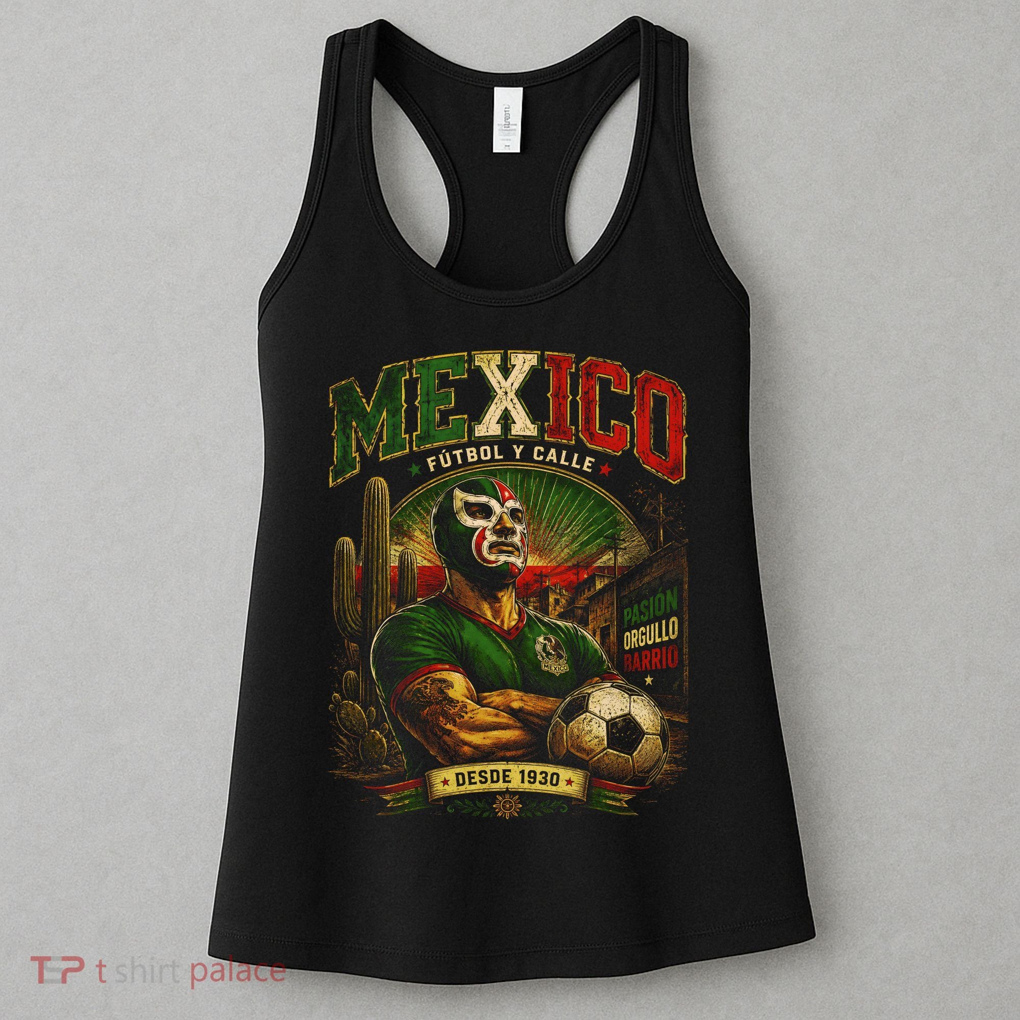 Mexico Fútbol Y Calle Soccer Fan Women's Tank Top