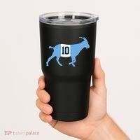 Messi Goat #10 Argentina Soccer Tumbler thumb 2