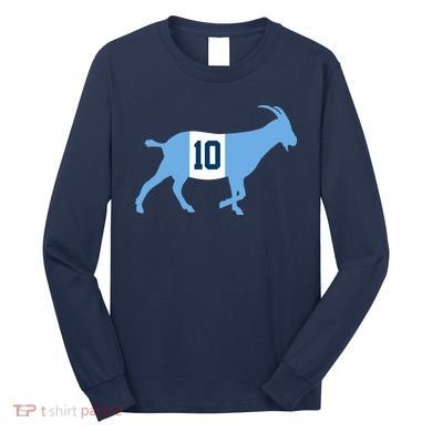 Messi Goat #10 Argentina Soccer Long Sleeve Shirt