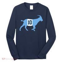 Messi Goat #10 Argentina Soccer Long Sleeve Shirt thumb 0