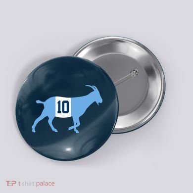 Messi Goat #10 Argentina Soccer Button