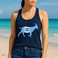Messi Goat #10 Argentina Soccer Women's Tank Top thumb 2