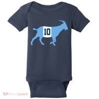 Messi Goat #10 Argentina Soccer Baby Bodysuit thumb 0