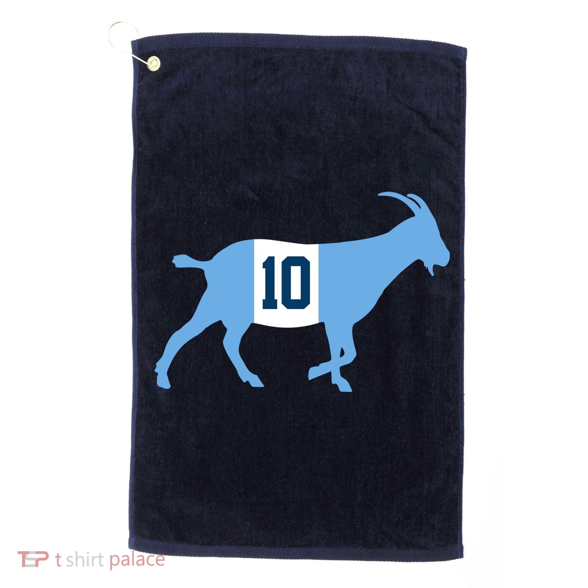 Messi Goat #10 Argentina Soccer Golf Towel