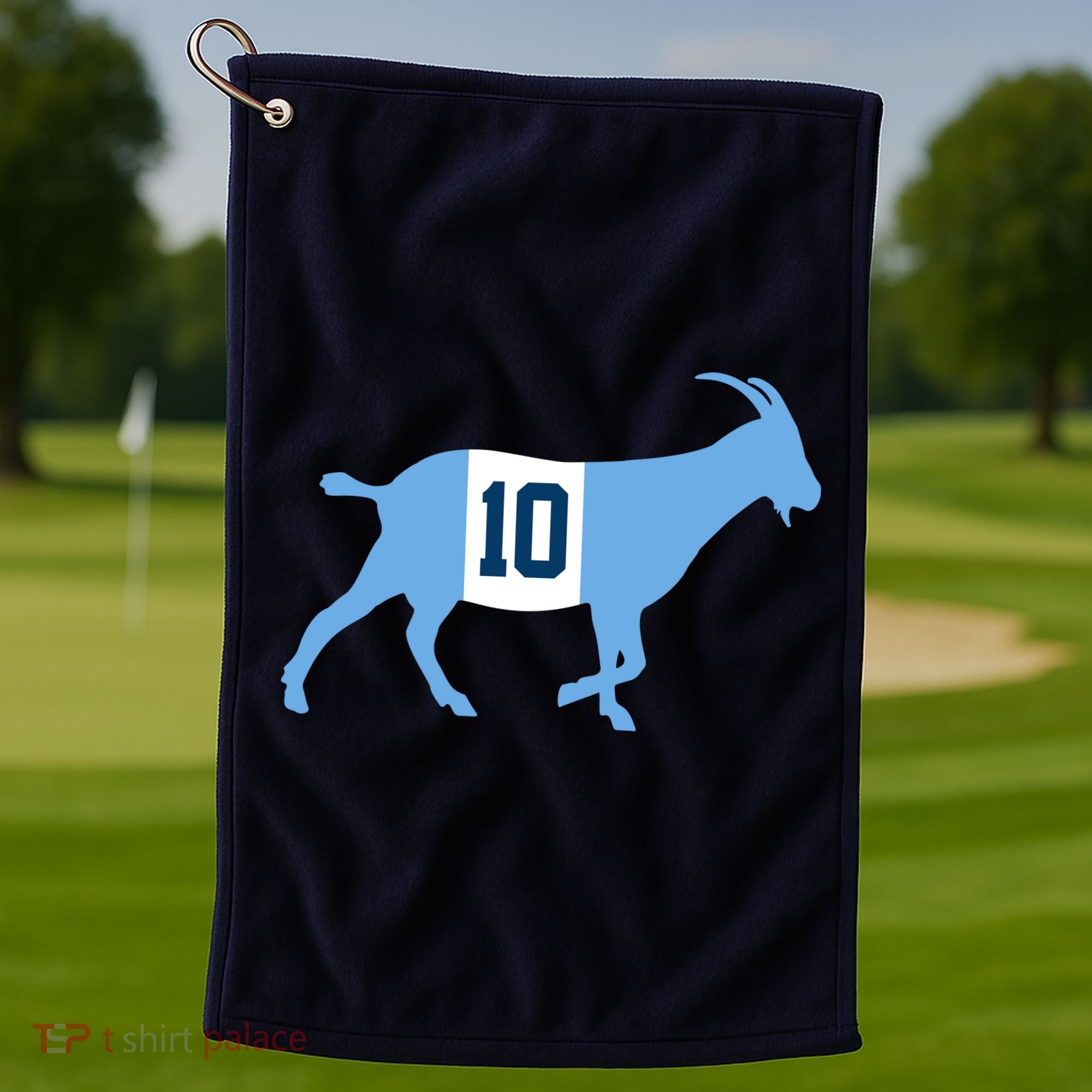 Messi Goat #10 Argentina Soccer Golf Towel