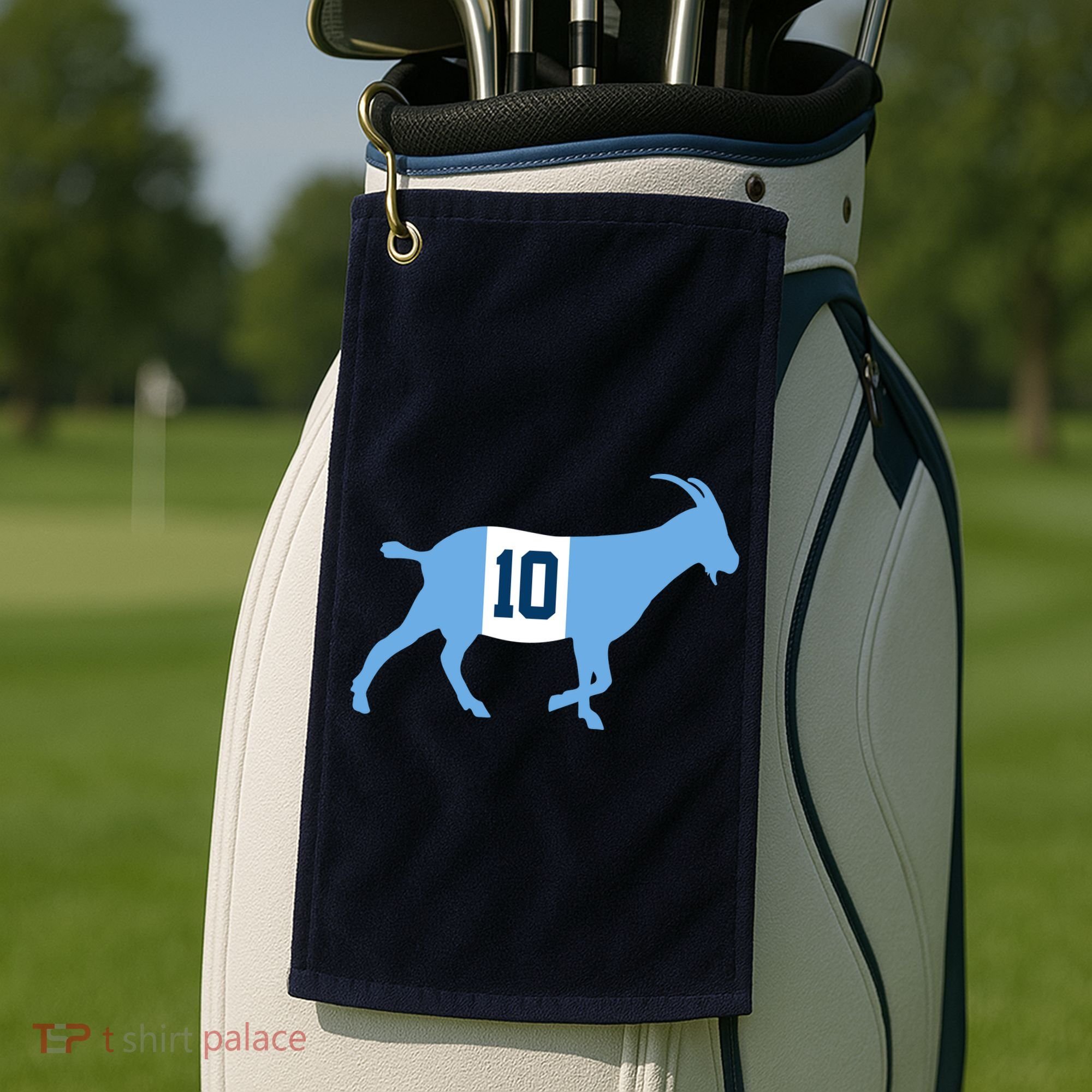 Messi Goat #10 Argentina Soccer Golf Towel
