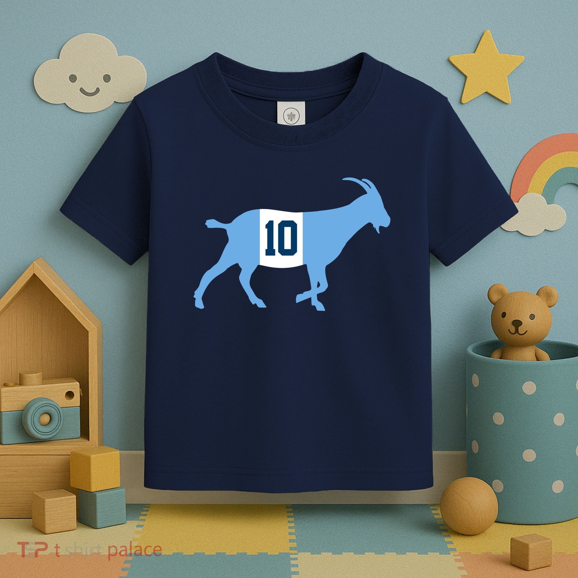 Messi Goat #10 Argentina Soccer Toddler T-Shirt