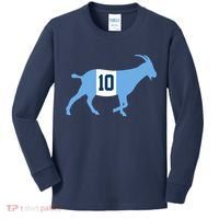 Messi Goat #10 Argentina Soccer Kids Long Sleeve Shirt thumb 0