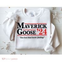 Maverick Goose 24 2024 Election Maverick For President USA Pilot Sweatshirt thumb 2