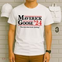 Maverick Goose 24 2024 Election Maverick For President USA Pilot T-Shirt thumb 6