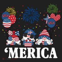 Merica Gnome 4th Of July Celebration Women's Sweatshirt thumb 2