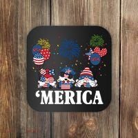 Merica Gnome 4th Of July Celebration Coaster thumb 0