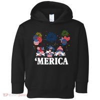 Merica Gnome 4th Of July Celebration Toddler Hoodie thumb 0