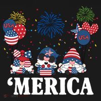 Merica Gnome 4th Of July Celebration Toddler Hoodie thumb 2