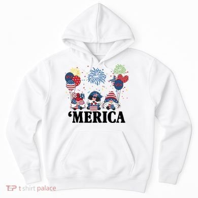 Merica Gnome 4th Of July Celebration Hoodie