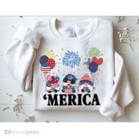 Merica Gnome 4th Of July Celebration Sweatshirt thumb 2