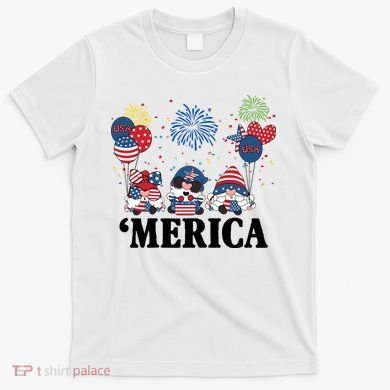 Merica Gnome 4th Of July Celebration T-Shirt