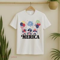 Merica Gnome 4th Of July Celebration T-Shirt thumb 2
