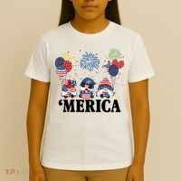 Merica Gnome 4th Of July Celebration T-Shirt thumb 4