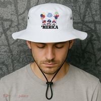Merica Gnome 4th Of July Celebration Bucket Hat thumb 2