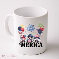 Merica Gnome 4th Of July Celebration Coffee Mug thumb 0