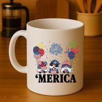 Merica Gnome 4th Of July Celebration Coffee Mug thumb 4