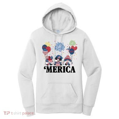 Merica Gnome 4th Of July Celebration Women's Hoodie