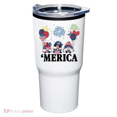 Merica Gnome 4th Of July Celebration Tumbler