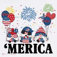 Merica Gnome 4th Of July Celebration Ornament thumb 1