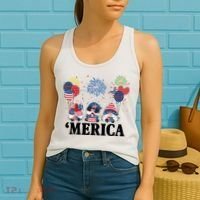 Merica Gnome 4th Of July Celebration Women's Tank Top thumb 2