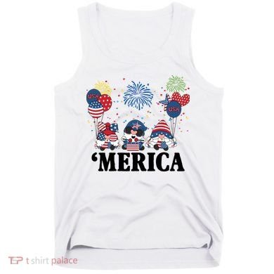 Merica Gnome 4th Of July Celebration Tank Top