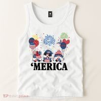 Merica Gnome 4th Of July Celebration Tank Top thumb 2