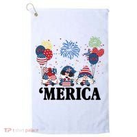 Merica Gnome 4th Of July Celebration Golf Towel thumb 0