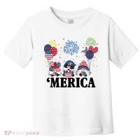 Merica Gnome 4th Of July Celebration Toddler T-Shirt thumb 0
