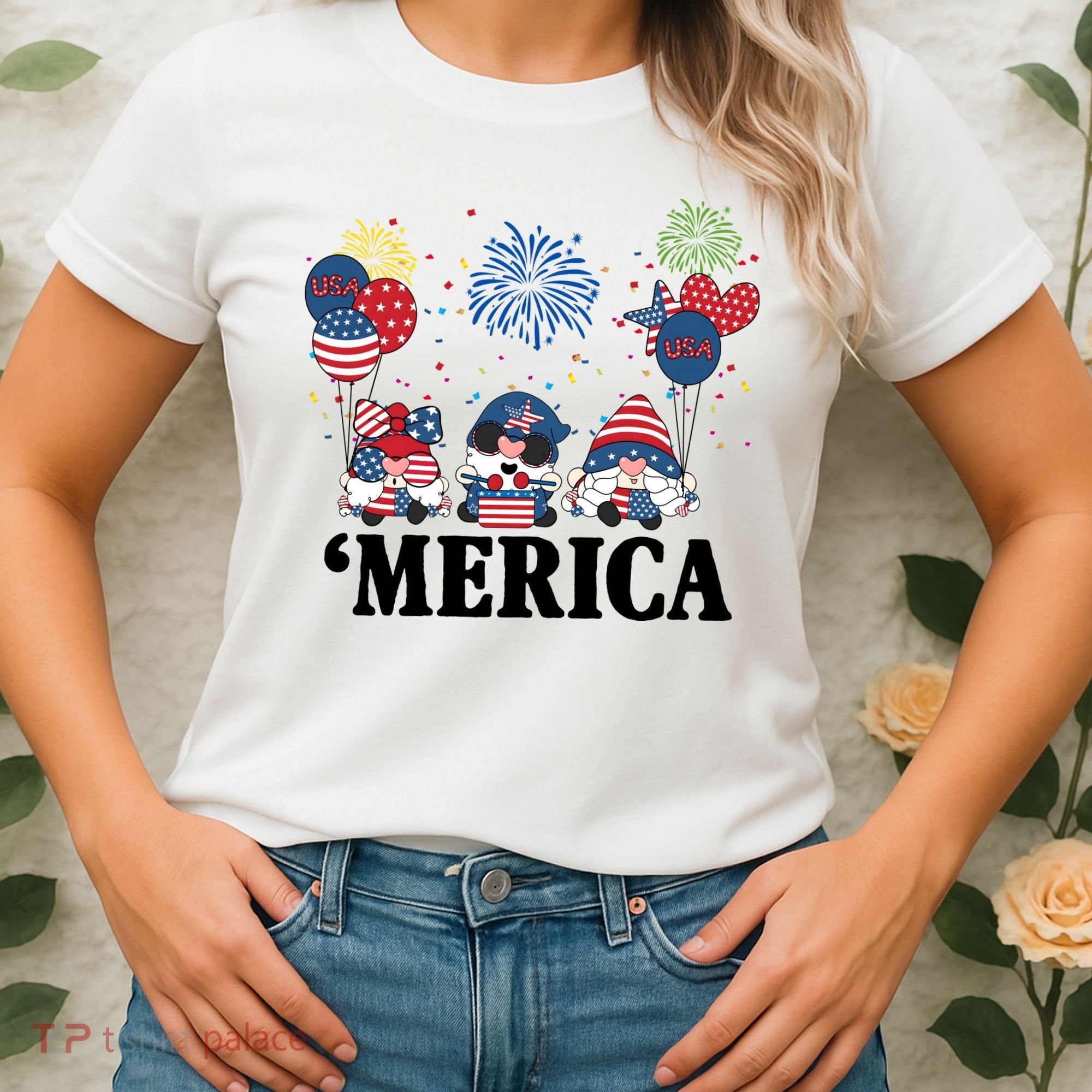 Merica Gnome 4th Of July Celebration Women's T-Shirt