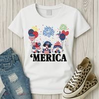 Merica Gnome 4th Of July Celebration Women's T-Shirt thumb 3