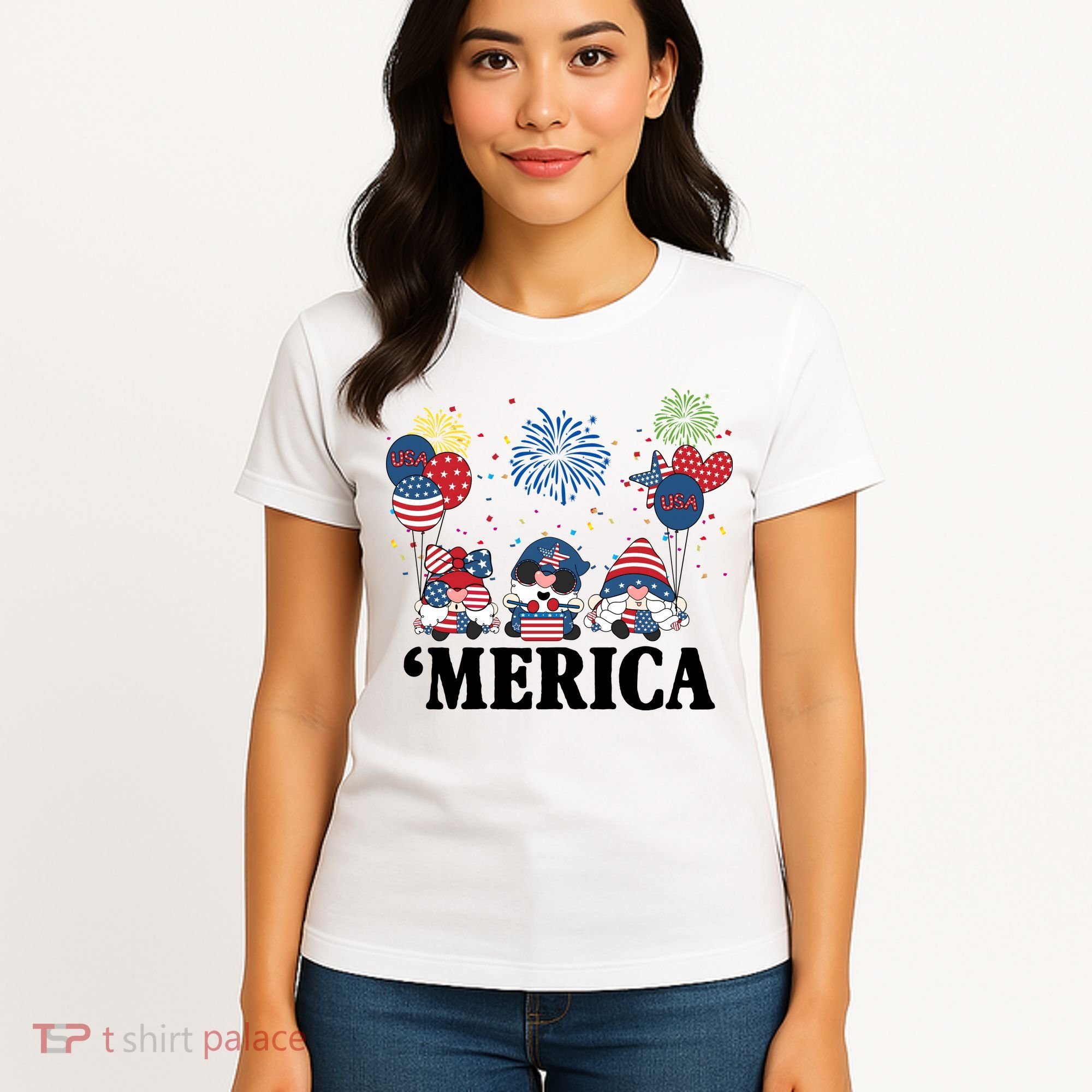 Merica Gnome 4th Of July Celebration Women's T-Shirt