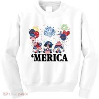 Merica Gnome 4th Of July Celebration Kids Sweatshirt thumb 0