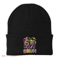 Mardi Gras 67 Bruh Funny 6-7 Meme Beanie thumb 0