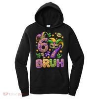 Mardi Gras 67 Bruh Funny 6-7 Meme Women's Hoodie thumb 0