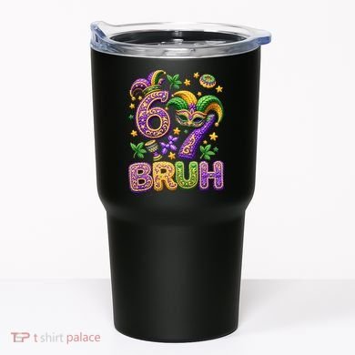 Mardi Gras 67 Bruh Funny 6-7 Meme Tumbler