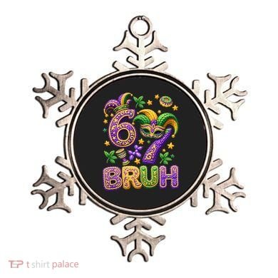 Mardi Gras 67 Bruh Funny 6-7 Meme Ornament