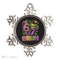Mardi Gras 67 Bruh Funny 6-7 Meme Ornament thumb 0