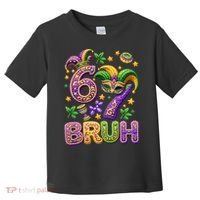 Mardi Gras 67 Bruh Funny 6-7 Meme Toddler T-Shirt thumb 0