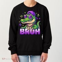 Mardi Gras 67 BRUH Alligator 6-7 Meme Six Seven Women's Sweatshirt thumb 0