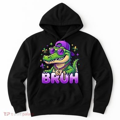 Mardi Gras 67 BRUH Alligator 6-7 Meme Six Seven Hoodie