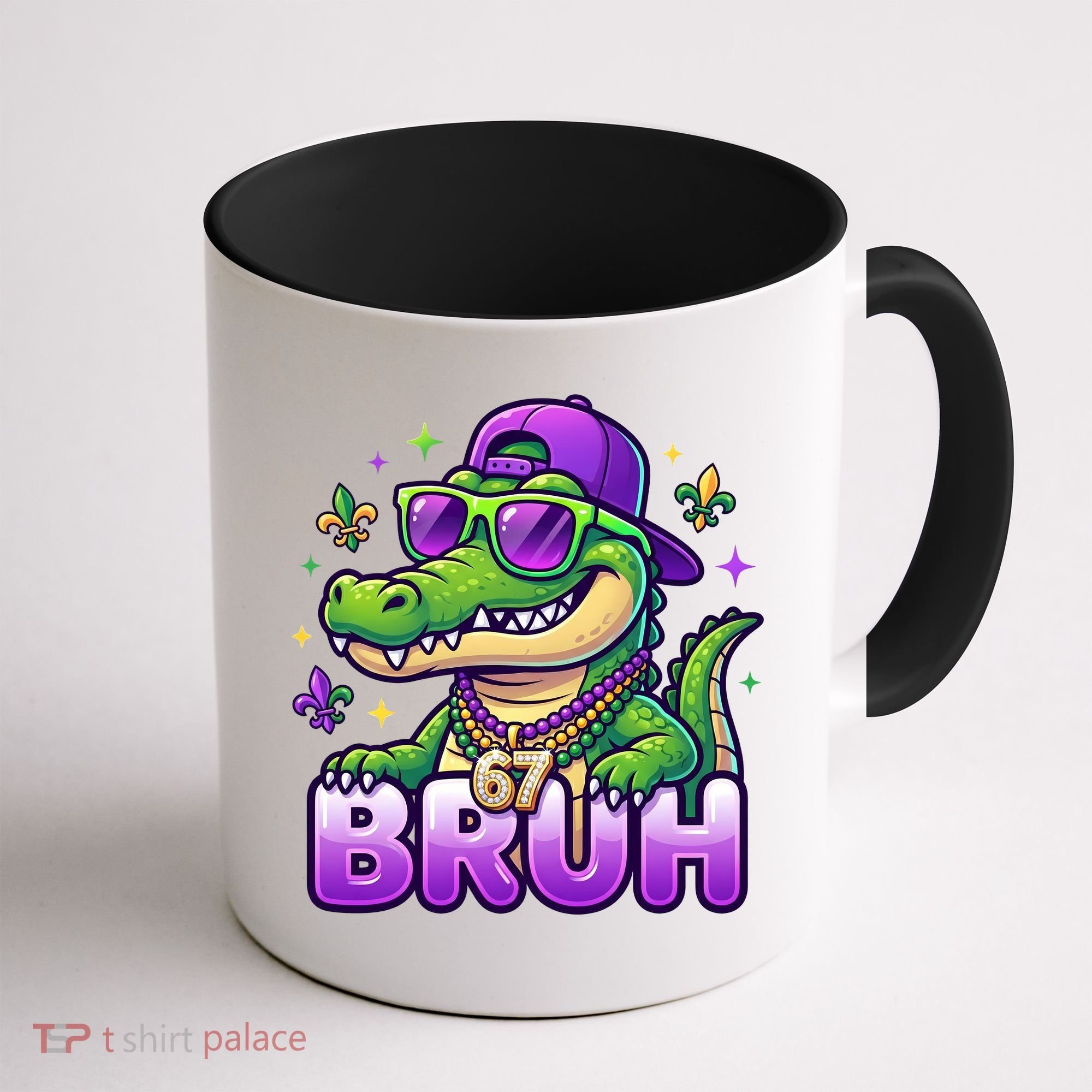 Mardi Gras 67 BRUH Alligator 6-7 Meme Six Seven Coffee Mug