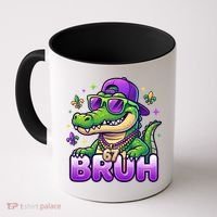 Mardi Gras 67 BRUH Alligator 6-7 Meme Six Seven Coffee Mug thumb 0