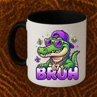 Mardi Gras 67 BRUH Alligator 6-7 Meme Six Seven Coffee Mug thumb 2